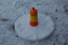 Turm auf Schneeinsel