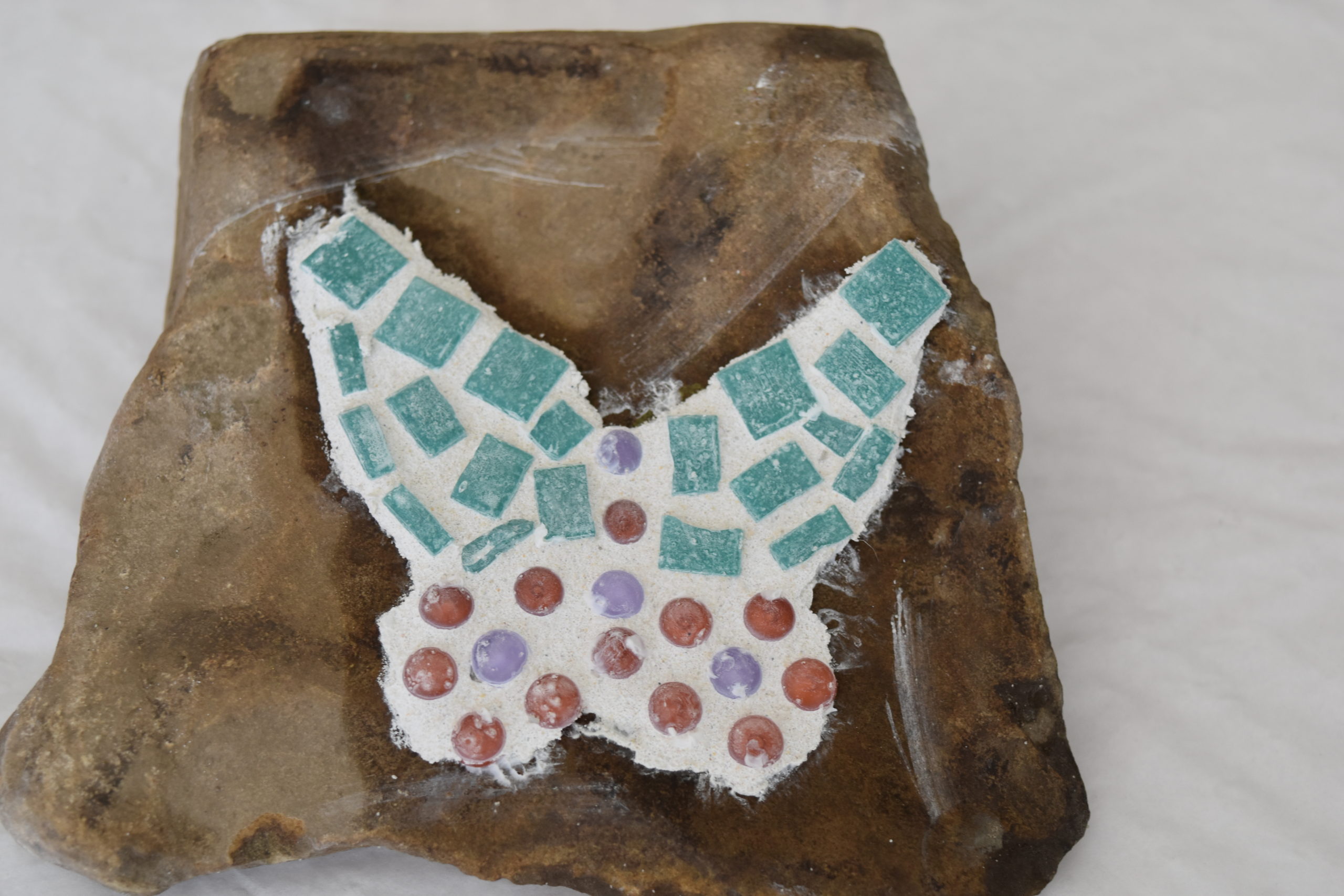Schmetterling auf Kiesel